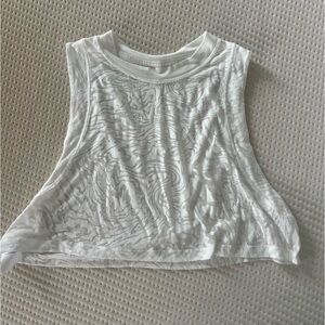 Lululemon see through cropped tank